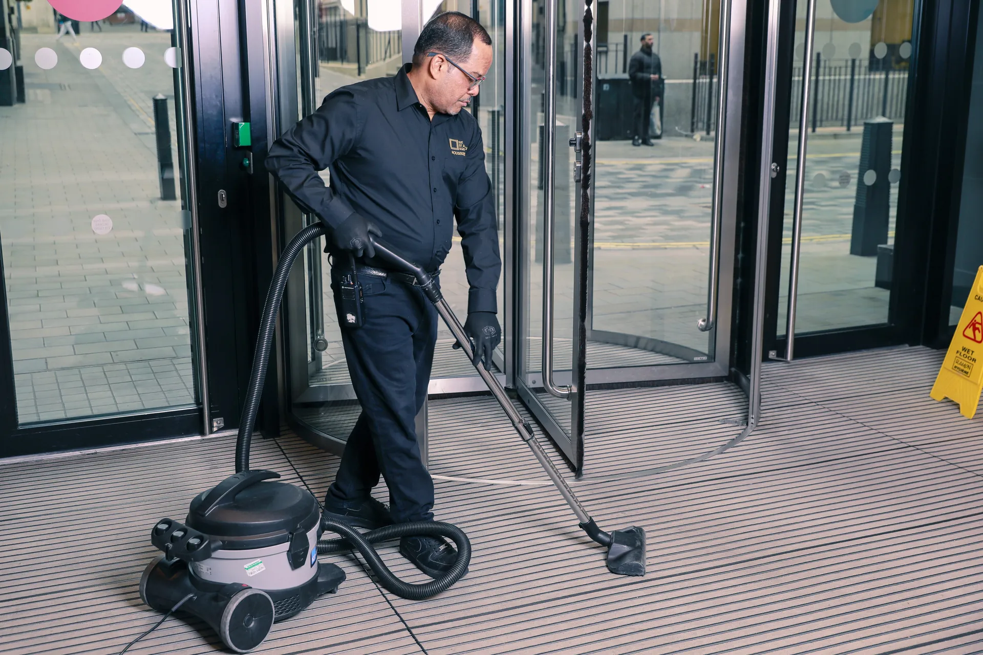 JPC by Samsic team deep cleaning at 6 St James, London